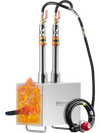 VEVOR Portable Propane Forge, 2 Burner Farrier Forge, 2600℉ Tool and Knife Making Blacksmithing Gas Forge, Large Capacity Square Stainless Steel Gas Forging Tools and Equipment for Metal Forging
