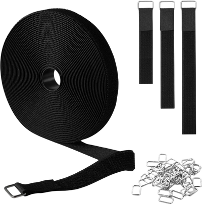 Vevor Cable Ties Heavy-Duty Hook and Loop Straps 393.7