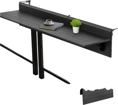 Vevor Balcony Table Folding Railing Patio Bar Table 12