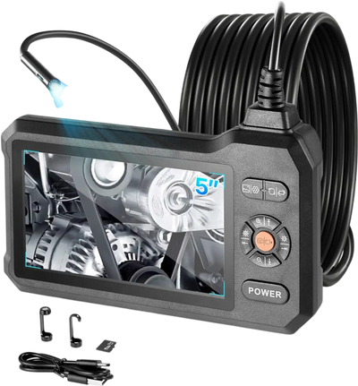 VEVOR Triple Lens Endoscope with Light, 5