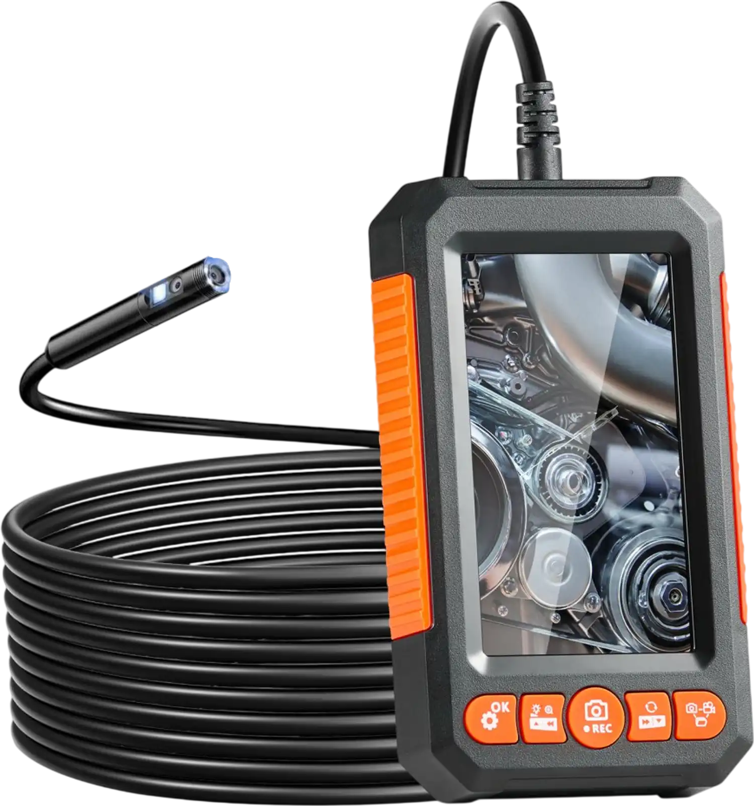 Vevor Borescope Dual Lens Endoscope Camera with Light 16.4' Cable 4.3