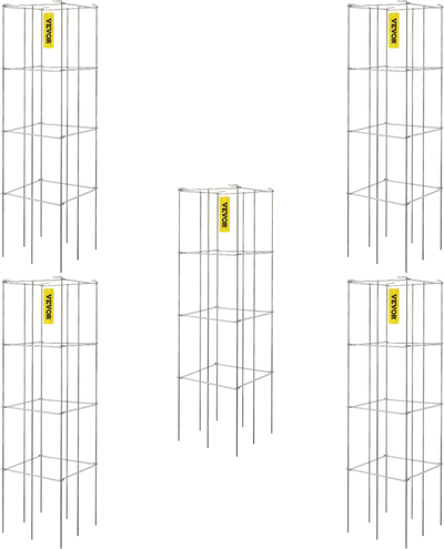 Vevor Tomato Cages 5-Pack Square Plant Support Cages 11.8