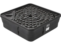 VEVOR Fountain and Water Feature Basin, 30-Inch Disappearing Water Fountain Basin for Landscape and Garden, Supports Up to 500 lbs, Heavy Duty Pond Reservoir for Bubbling Rock & Garden Statues, Black