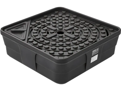 VEVOR Fountain and Water Feature Basin, 30-Inch Disappearing Water Fountain Basin for Landscape and Garden, Supports Up to 500 lbs, Heavy Duty Pond Reservoir for Bubbling Rock & Garden Statues, Black