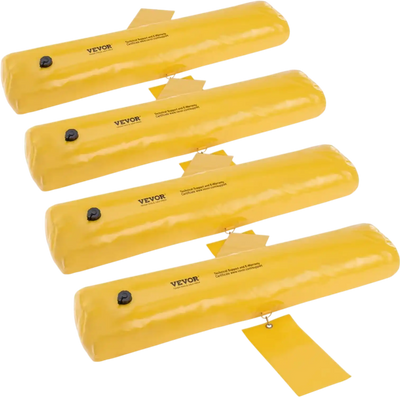 Vevor Flood Barrier 4-Pack Water-Filled Home and Driveway Protection 4' x 6