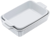 VEVOR Ceramic Baking Dish, 7" x 11", Bakeware Set of 2, Rectangular Casserole Dish Set, Baking Pans with Handles, Oven Secure, Lasagna Pans Deep for Cooking, Thanksgiving & Christmas Present, White