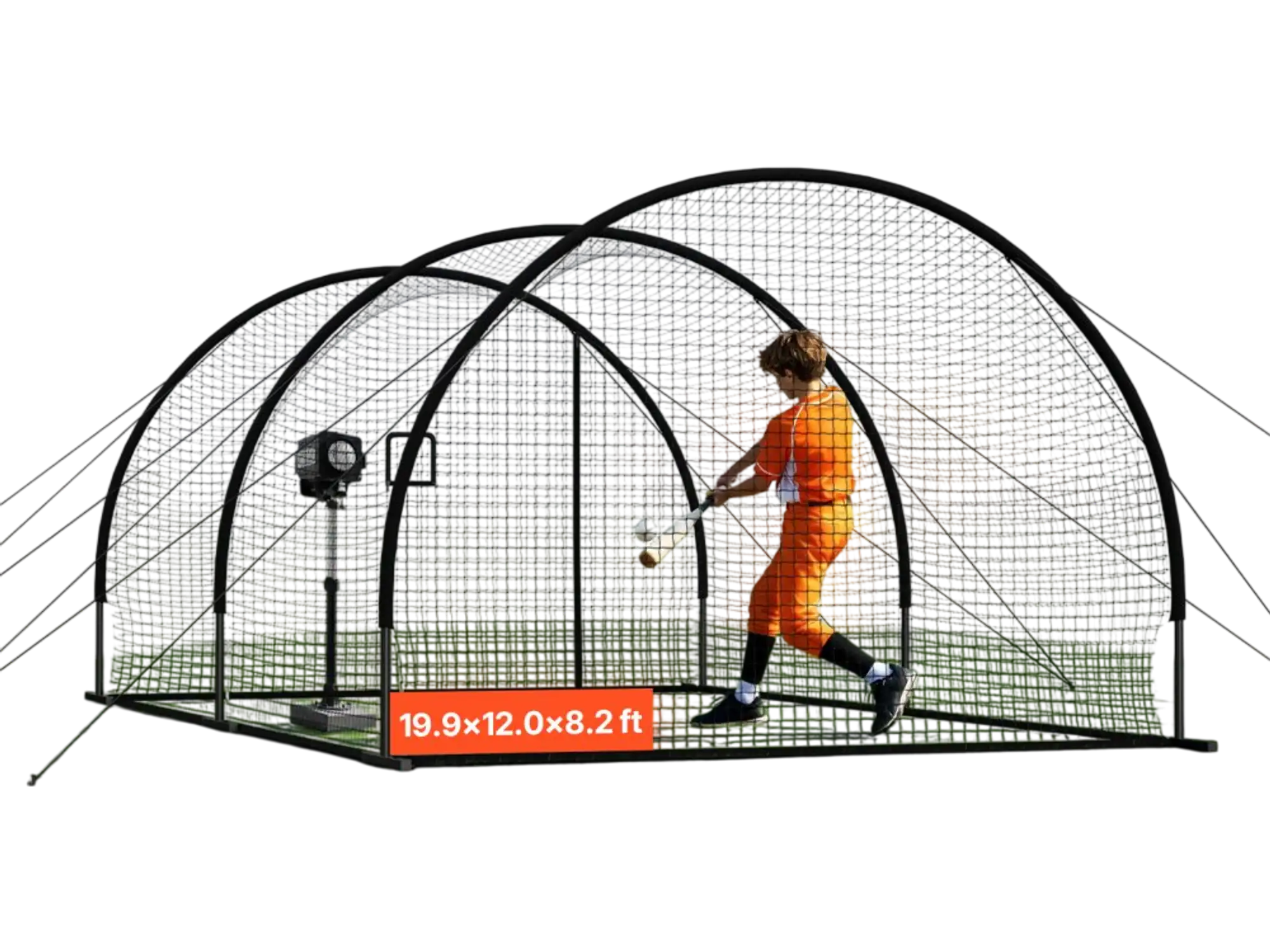 Vevor Baseball Batting Cage Portable Freestanding 19.9 x 12.0 x 8.2' Training Net New