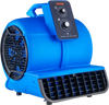 VEVOR Floor Blower, 1/2 HP, 2600 CFM Air Mover for Drying and Cooling, Portable Carpet Dryer Fan with 4 Blowing Angles and Time Function, for Janitorial, Home, Commercial, Industrail Use, ETL Listed
