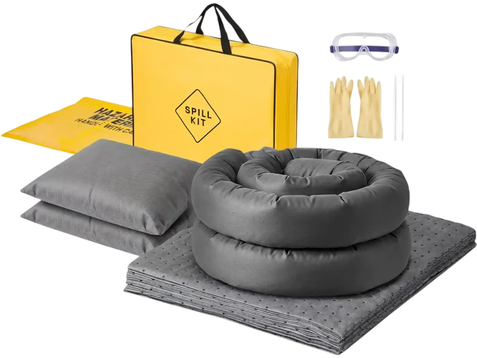 Vevor Spill Kit Complete Universal Oil & Water Absorbent Cleanup New