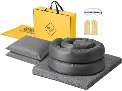 Vevor Spill Kit Complete Universal Oil & Water Absorbent Cleanup New