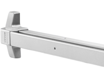 VEVOR Push Bar Door Locks, Carbon Steel Panic Bars for Exit Doors, with Exterior Lever and 3 Keys, Push Bar Panic Exit Device Door Hardware for Metal Wood Door, for Left and Right Handed Doors
