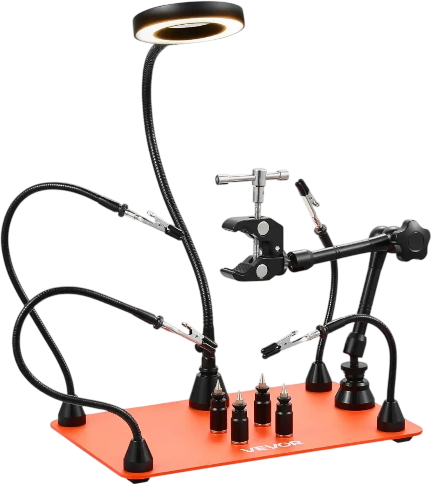 Vevor Soldering Station Magnetic Helping Hands with 3X LED Magnifying Lamp New