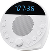 VEVOR Sound Machine, 18 Soothing Sleep Sounds and 7-Color Night Light, 5-in-1 White Noise Sound Machine with Dual Alarms, Auto-Off Timer and Memory Function, for Baby, Adults, Home, Office & Travel