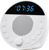 VEVOR Sound Machine, 18 Soothing Sleep Sounds, 7-Color Night Light, 6-in-1 White Noise Sound Machine with Dual Alarms, APP, Auto-Off Timer and Memory Function, for Baby, Adults, Home, Office & Travel