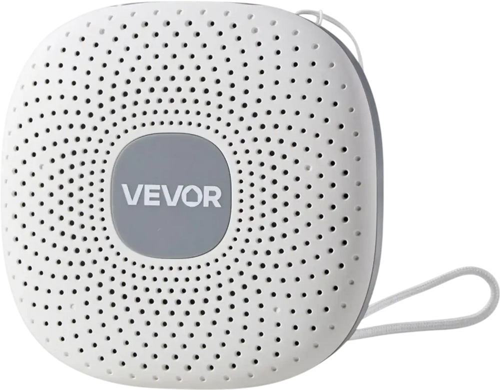 VEVOR Sound Machine, 21 Soothing Sleep Sounds, 3-in-1 Portable and Hangable White Noise Sound Machine with Auto-Off Timer, Soft Ring Light and Memory Function, for Baby, Adults, Home, Office & Travel