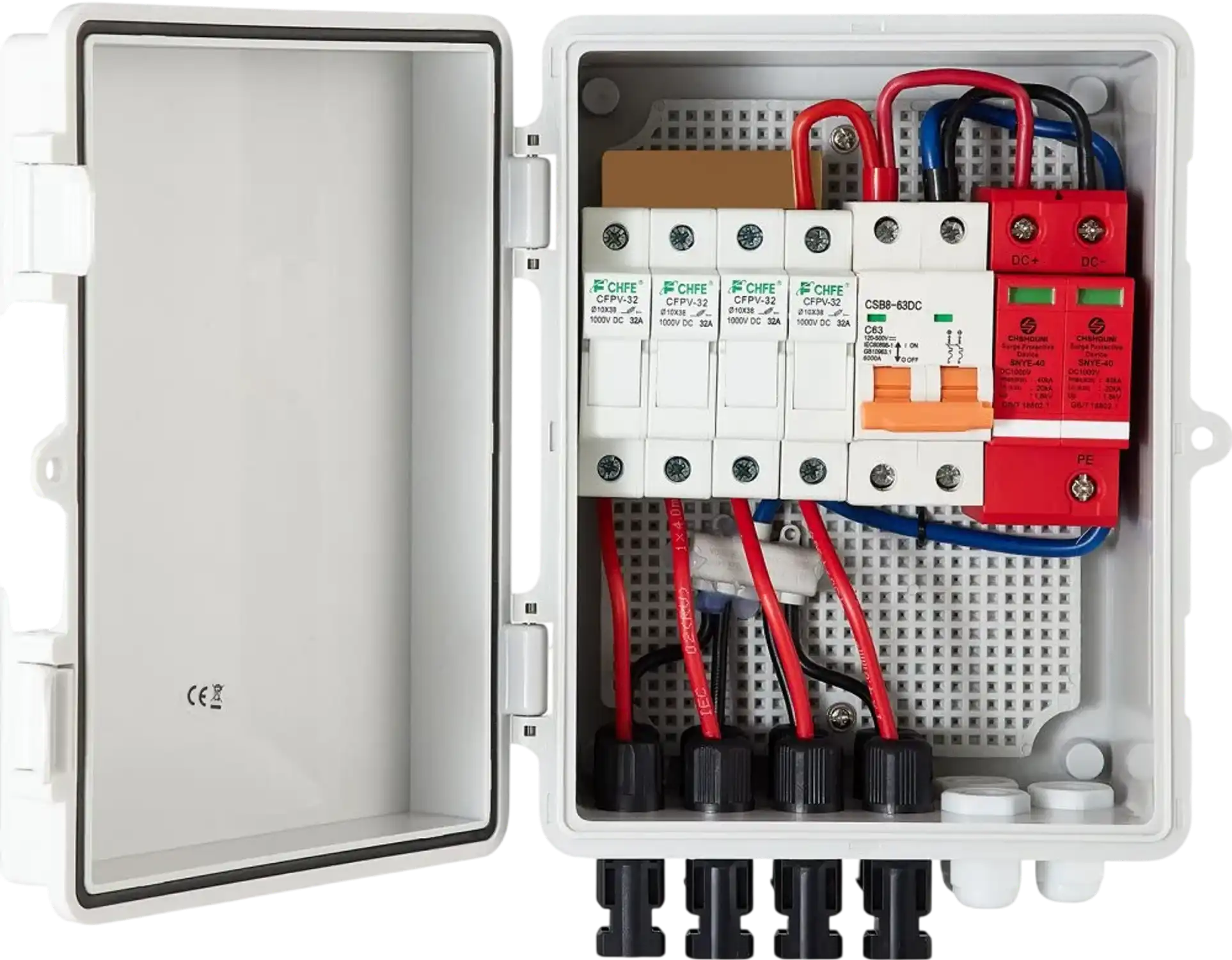 Vevor PV Combiner Box 4-String Solar Panel System IP65 New – FactoryPure