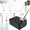 VEVOR Airbrush Kit, Portable Airbrush Set with Compressor, Airbrushing System Kit with Multi-Purpose Dual-Action Gravity Feed Airbrushes, Art Nail Cookie Tattoo Makeup