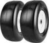 VEVOR Lawn Mower Tires with Rim, 13x5-6" Tubeless Tractor Tires, 2-Pack Tire and Wheel Assembly, Flat-free PU Tires, 3.25"-5.9" Centered Hub, 3/4" Bushing Size, 20 PCS Adapter for Lawn Mowers Tractors
