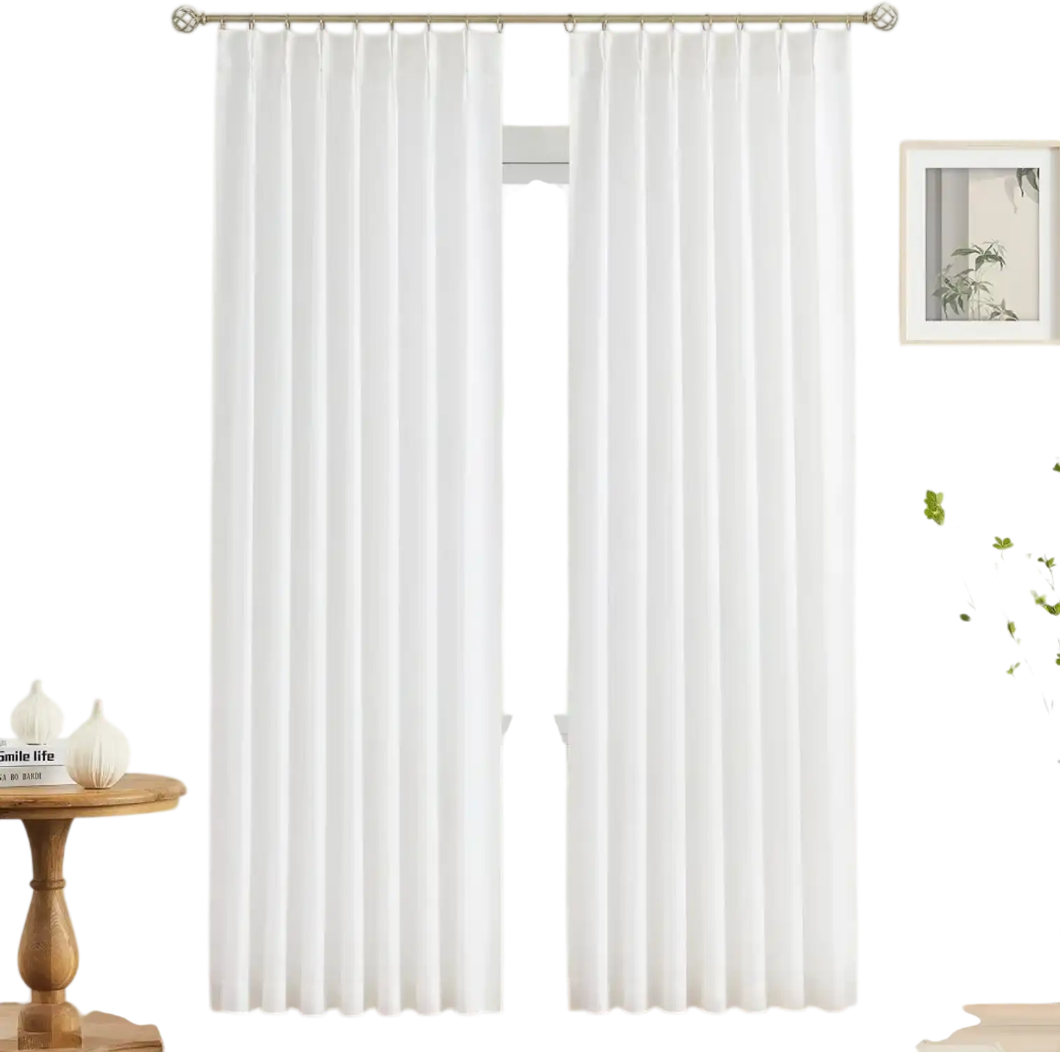 Vevor Sheer Curtains White 42
