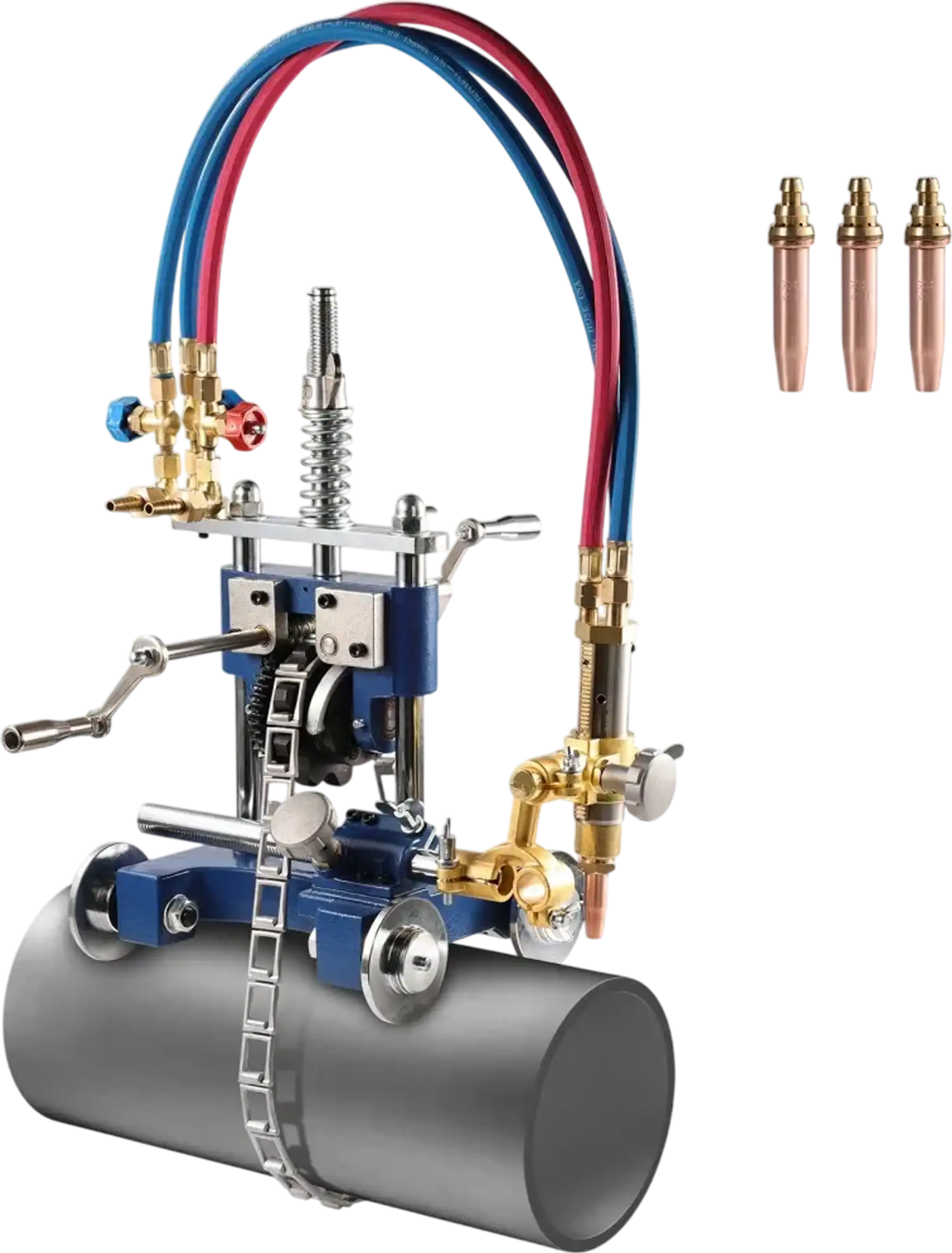 Vevor Pipe Cutting Machine Portable Manual Gas Beveling Cutter New