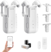 VEVOR Automatic Curtain Opener, 2 Pack, APP and Remote Control, Hub Included, Electric Smart Curtain Opener Compatible with Alexa and Google Home, Timed Opening and Closing, for Roman Rods, U/I Rails