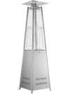 VEVOR 48000BTU Propane Patio Heater for Outdoor Use Portable with Wheels, for Party, Backyard, Home Garden, and Deck, Tip-Over Auto Shutoff, Stainless Steel Burner, Heats Up to 269 sq. ft., Silver