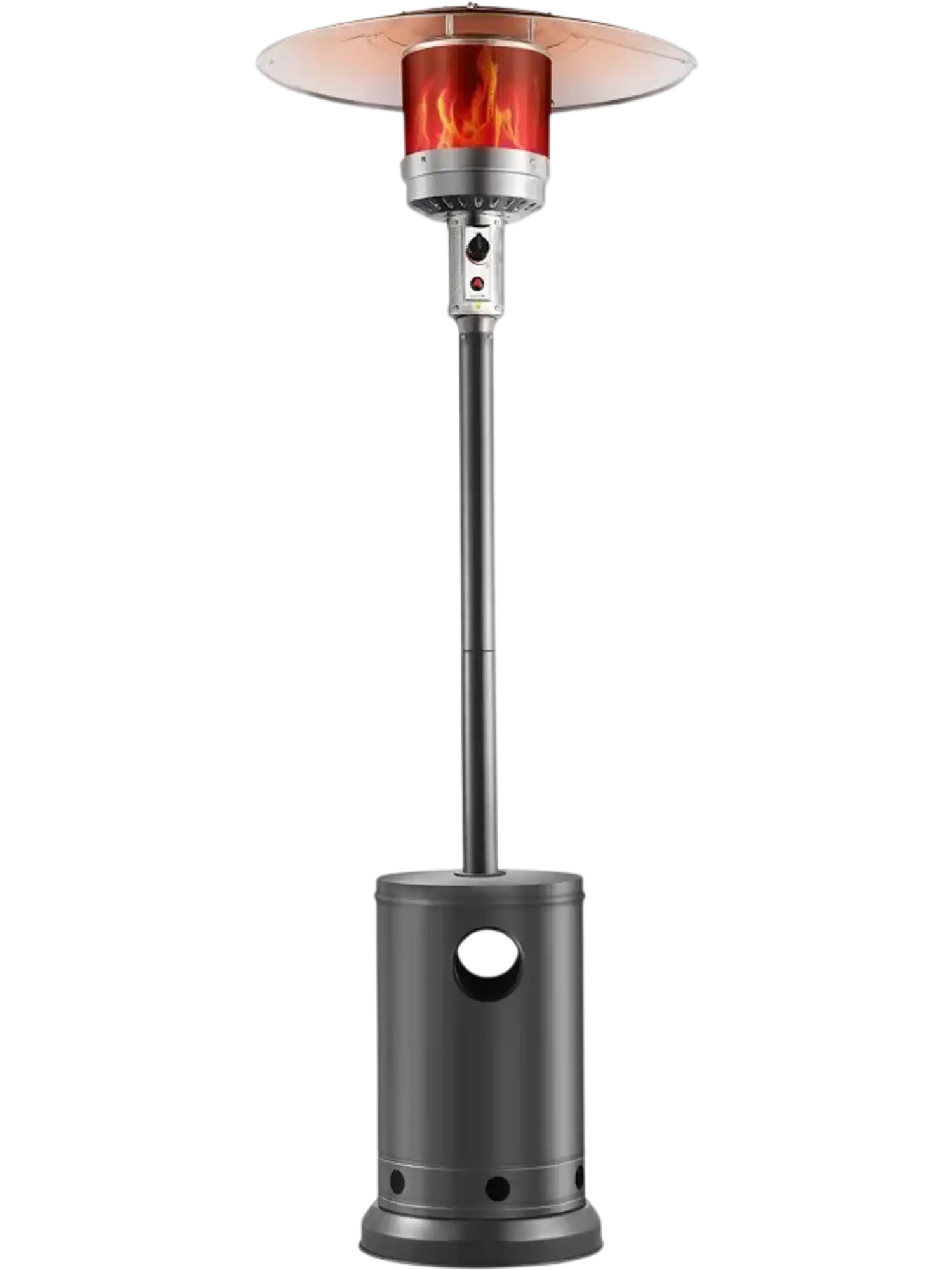 Vevor Patio Heater 50,000 BTU Outdoor Propane Silver Gray New