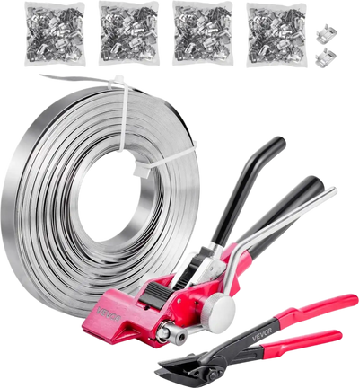 Vevor Steel Banding Strapping Kit Heavy-Duty Pallet Packaging Kit New