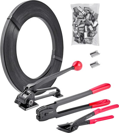 Vevor Steel Banding Strapping Kit Heavy Duty 600' Manual Pallet Packaging New