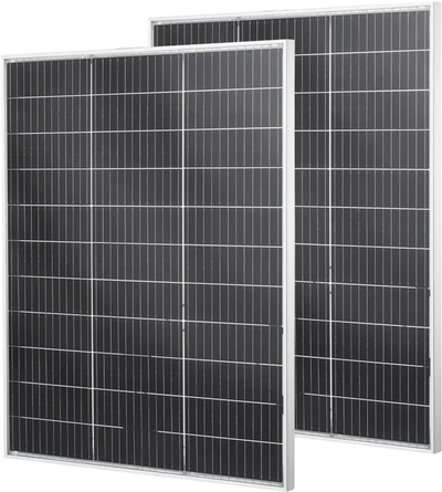 Vevor Solar Panels 2 x 100W Bifacial N-Type Monocrystalline MC4 IP67 New