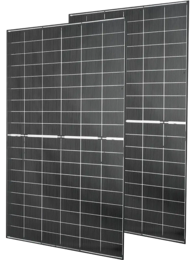 VEVOR 2PCS 400W Bifacial Solar Panels, 16BB N-Type Monocrystalline PV Module 24% Efficiency, IP65 Waterproof Solar Panel with MC4 Output & Aluminum Frame for Car Boat RV Flat Rooftop Off-Grid