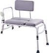 VEVOR Tub Transfer Bench for Bathtub 500lbs, Shower Seats for Adults, Lightweight Shower Bench for Elderly and Disabled with Padded Seat,  Non-Slip Bath Seats with Armrest and Reversible Backrest