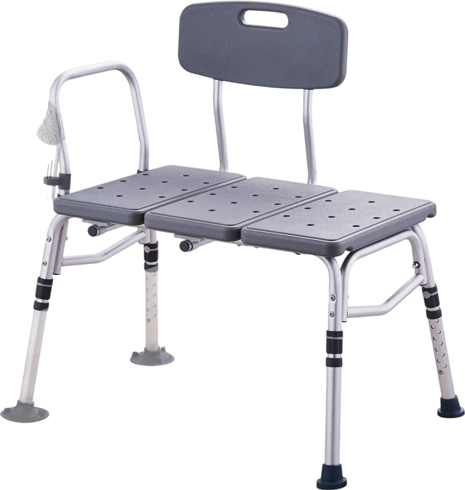 Vevor Tub Transfer Bench Adjustable Shower Seat with Armrest and Reversible Backrest New