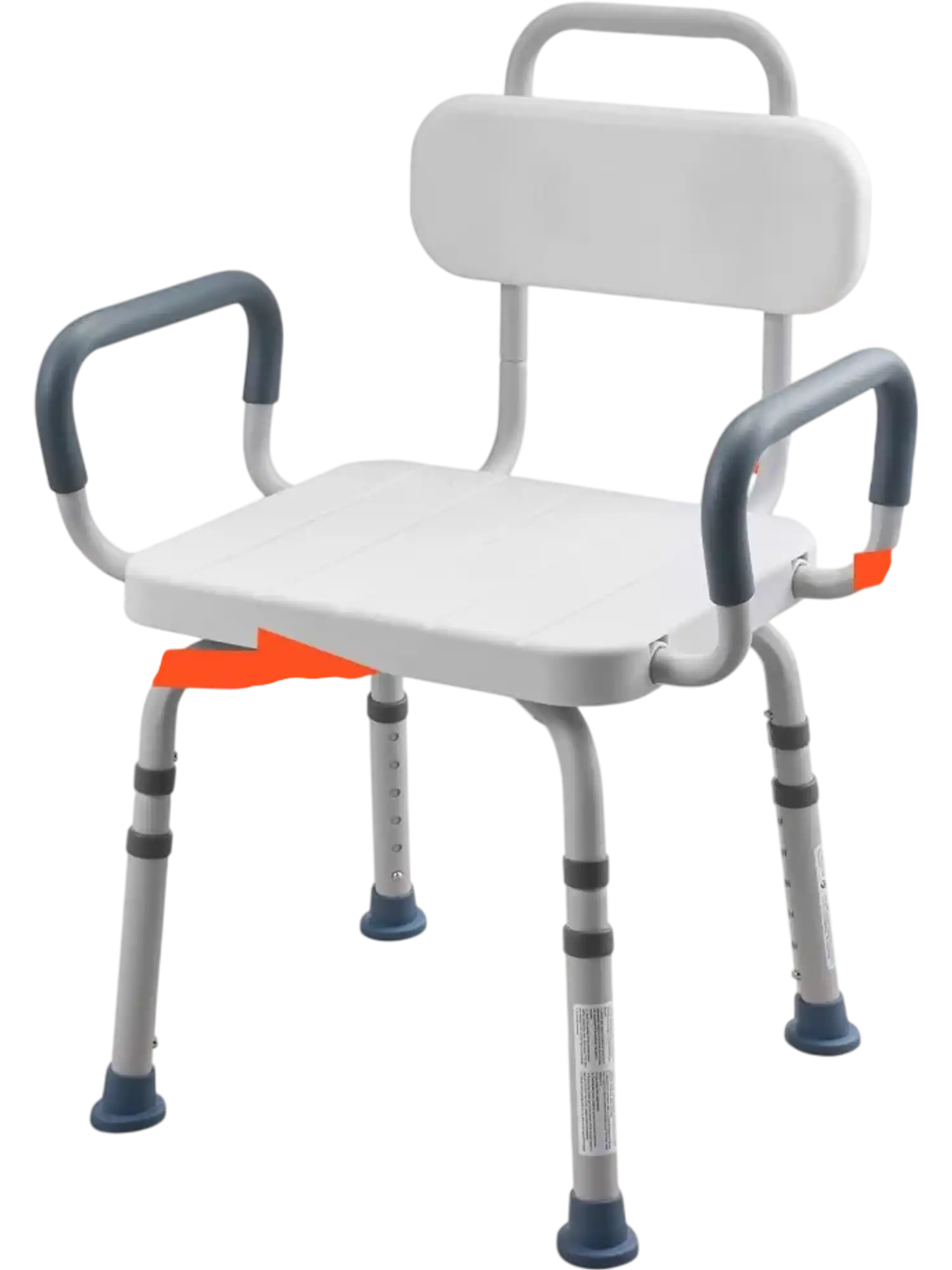 Vevor Shower Chair Swivel Bath Bench with Arms and Back 400 lbs New