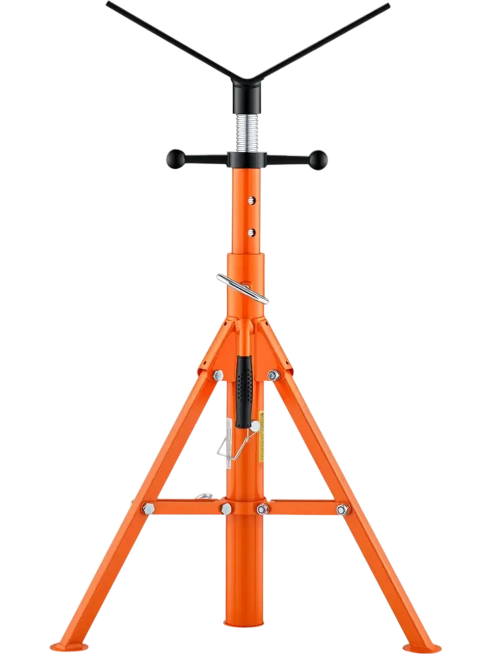 VEVOR 6600lbs 4-in-1 Pipe Stand with V/U/Flat Heads and Mount Plate, 4-in-1 Versatile, 28-52 in Adjustable Height, Folding Portable Design, for Welding, Construction, Fabrication, DIY Projects