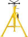 VEVOR V-Head Pipe Stand for 1/8–12 in Pipes, Heavy-Duty 2500LBS Capacity, Adjustable Height 28" - 52", Portable Folding Support Stand for Welding, Cutting & Versatile Piping Projects