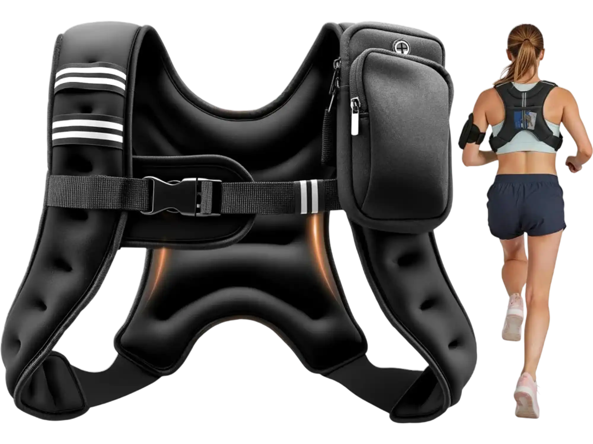 Vevor Weighted Vest 10 lbs Adjustable Training Vest New