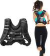 VEVOR Weighted Vest, 20 lbs Weight Vest with Reflective Stripe, Adjustable Buckle Body Weight Vest for Men Women, Workout Equipment for Strength Training, Running, Jogging, Fitness, and Weight Loss