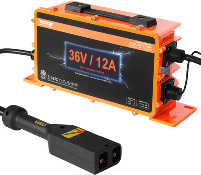 Vevor Golf Cart Battery Charger 36V 12A Smart D-Style Plug New
