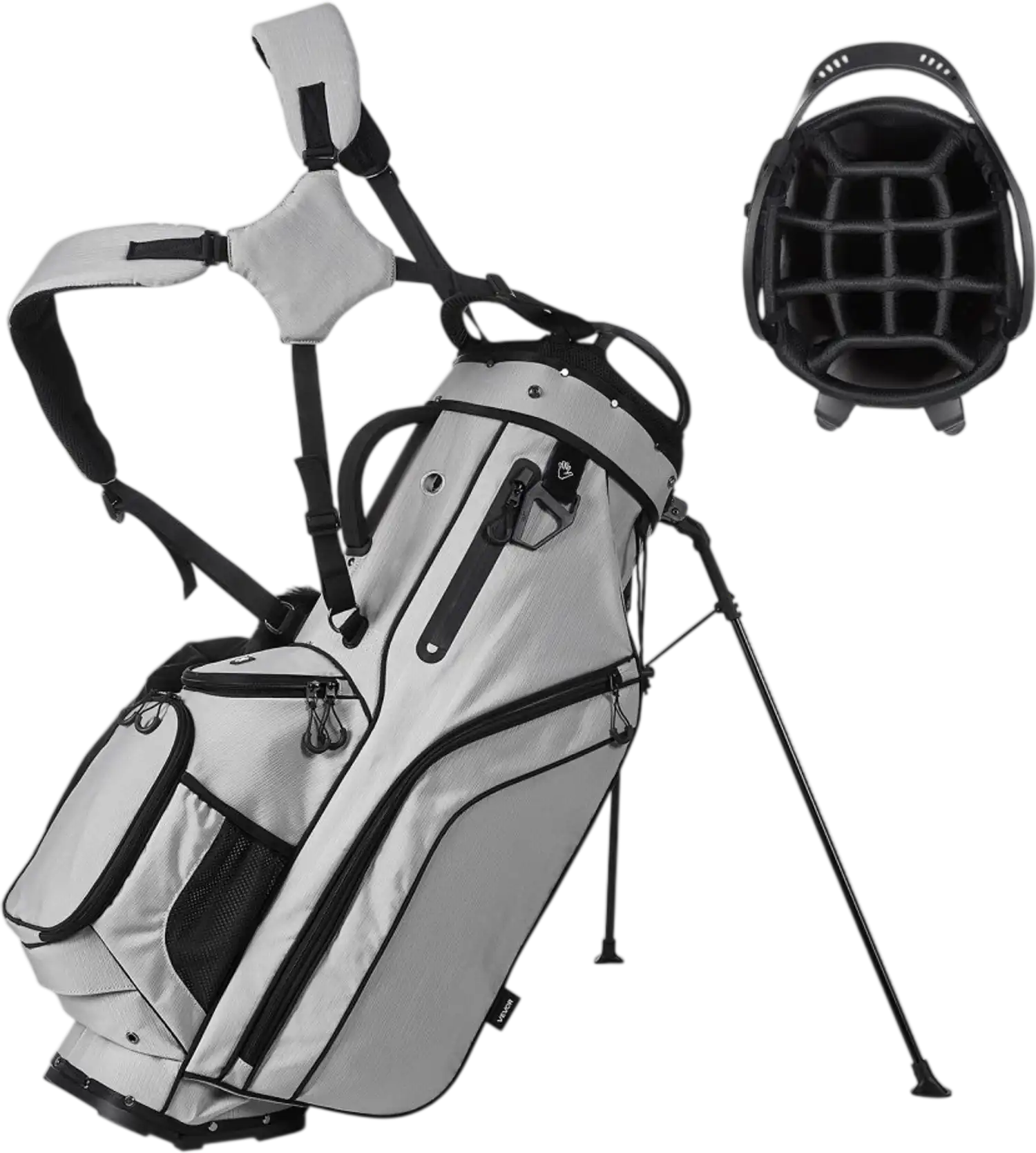 Vevor Golf Cart Bag 14-Way Divider Organizer 2-in-1 Lightweight Polyester New