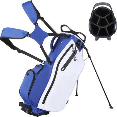 VEVOR Golf Cart Bag, 7 Way Top Divider Organizer, Club Stand Bag with Full-length Divider, Handles, Dual Support Legs, Storage Pockets, Dual Shoulder Straps, Rain Hood, Lightweight for Men and Women