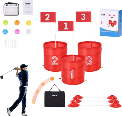 Vevor Golf Game 3-Hole Backyard Bucket Set New