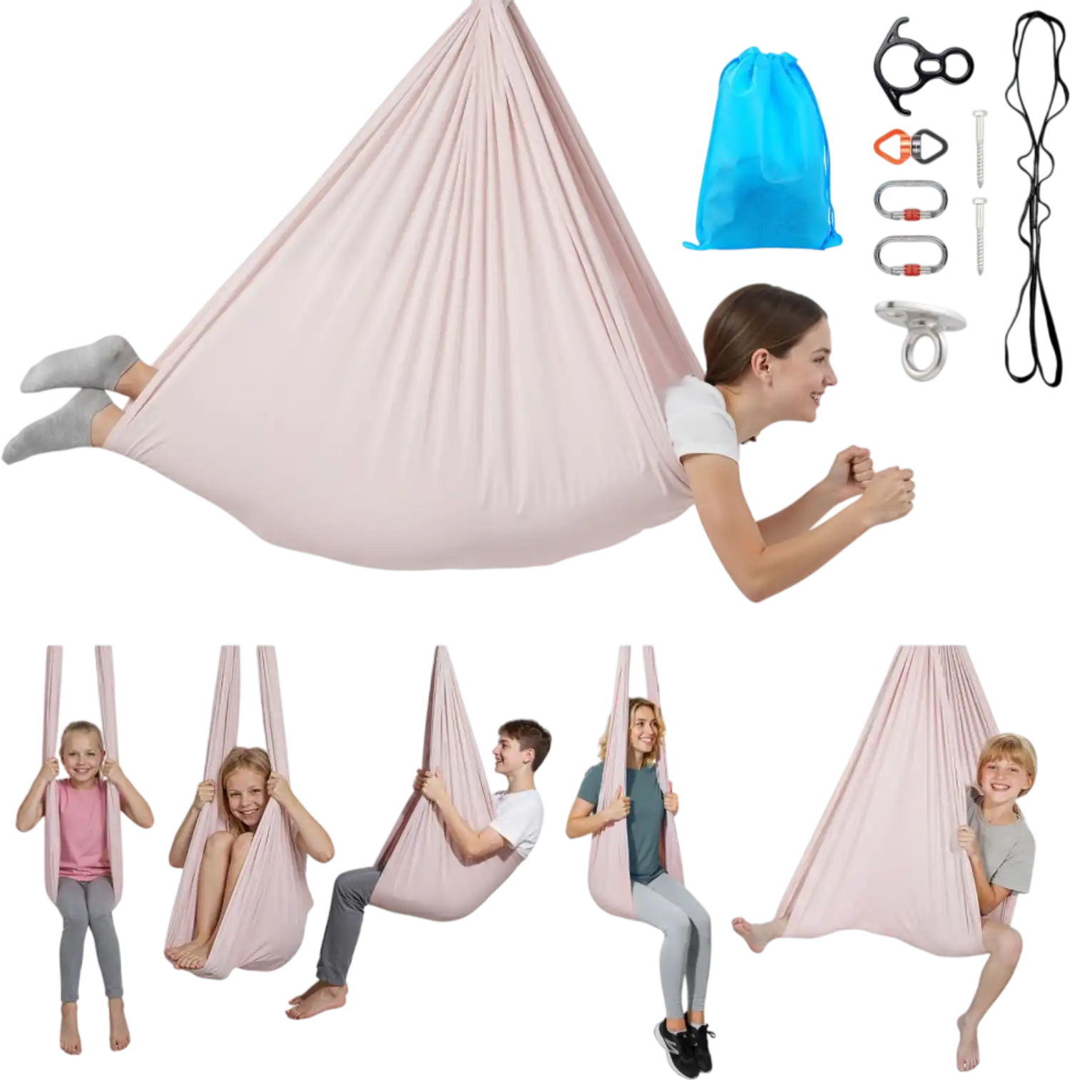 Vevor Yoga Hammock Aerial Yoga Swing Kit 300 lbs 104.3