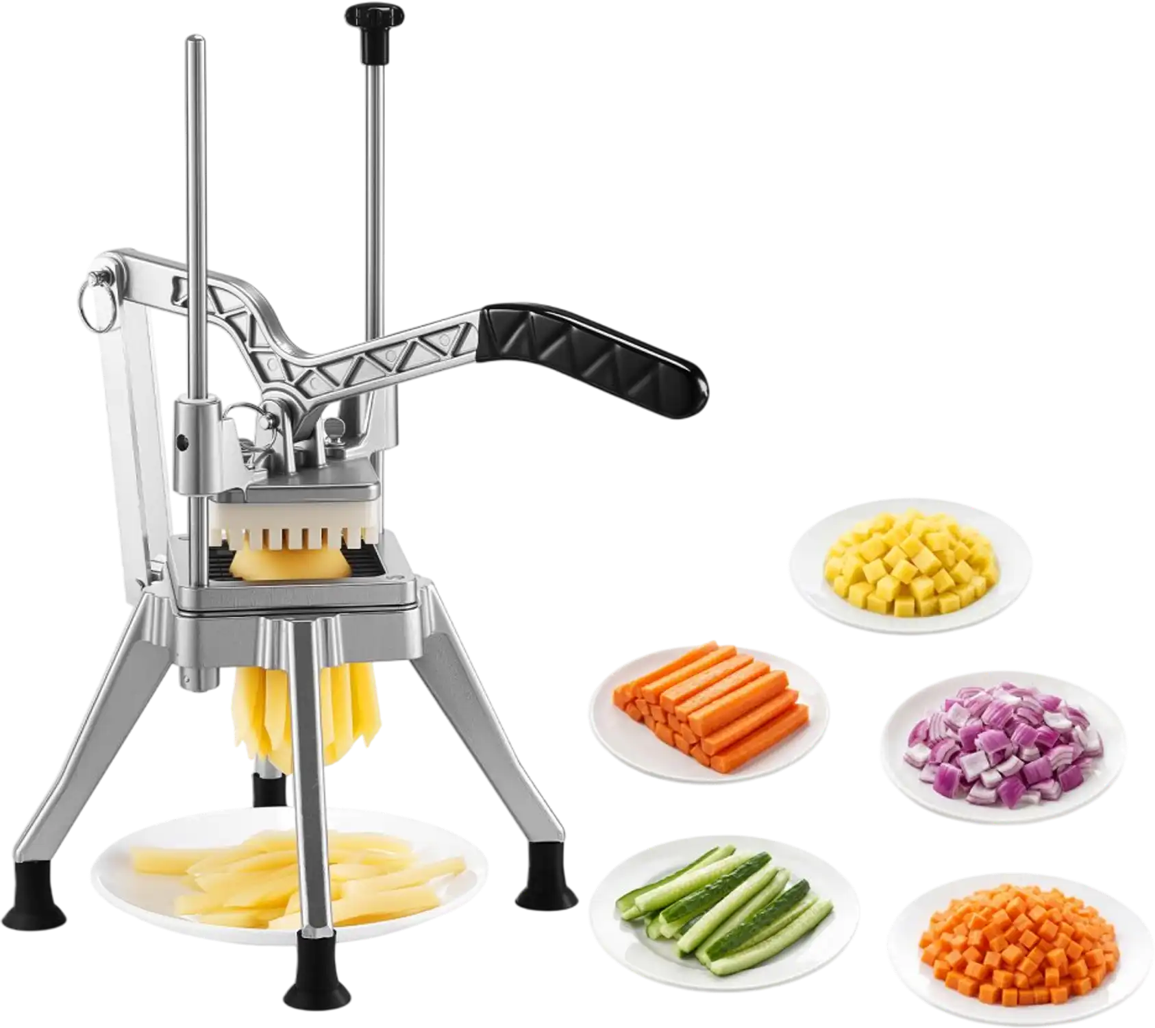 Vevor French Fry Cutter Thin Cut Lever-Action Vegetable Dicer New