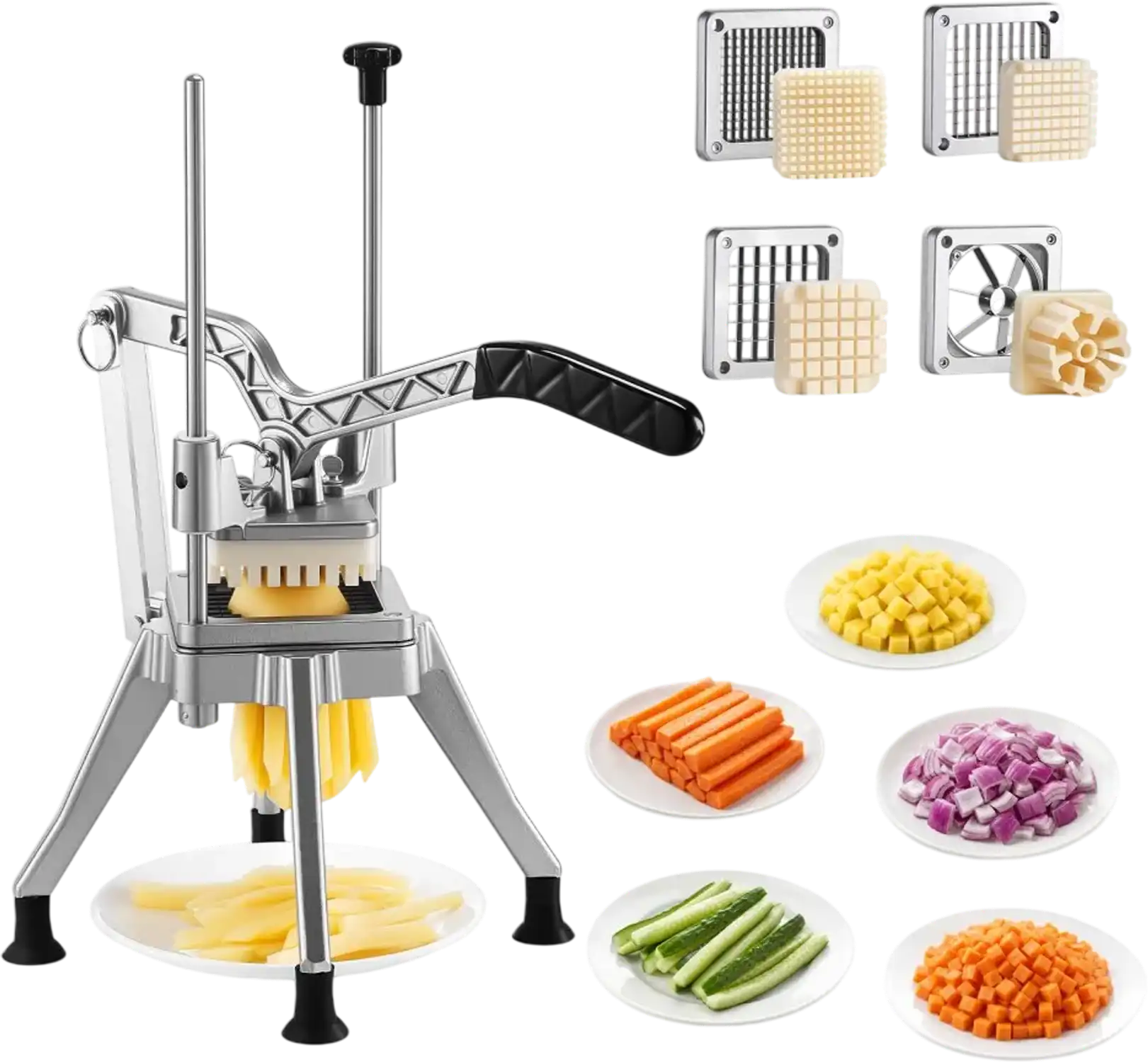 Vevor French Fry Cutter Commercial Vegetable Chopper New