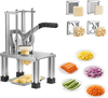 VEVOR French Fry Cutter, Commercial Vegetable Chopper with 4 Blades (1/4", 3/8", 6-Wedge & Apple Corer), Stainless Steel Potato Slicer for Fries, Onion, Carrots, Lemon – Home & Restaurant Use