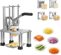 VEVOR French Fry Cutter, Commercial Vegetable Chopper with 4 Blades (1/4