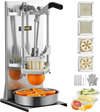 VEVOR Commercial French Fry Cutter with 4 Replacement Blades, 1/4″ and 3/8″ Blade Easy Dicer Chopper, 6-wedge Slicer and 6-wedge Apple Corer, Lemon Potato Cutter for French Fries with Extended Handle