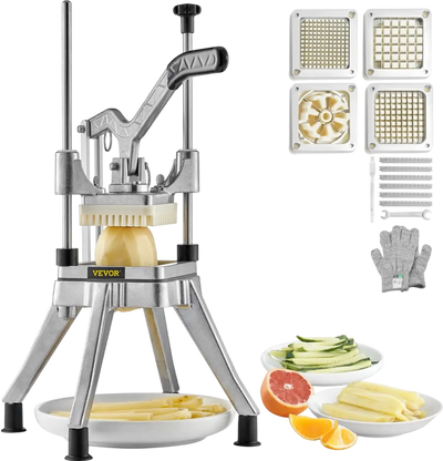 Vevor Commercial Chopper Vegetable Fruit Chopper with 4 Blades New