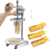 VEVOR Commercial French Fry Cutter, Stainless Steel Fried Potato Strips Squeezer, Long French Fries Maker with Pull-out Extruder, Manual Mashed Potato Squeezer Machine for Restaurants & Home Kitchen
